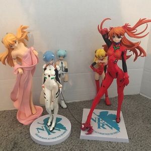 Evangelion LOT of 5 Anime Figures